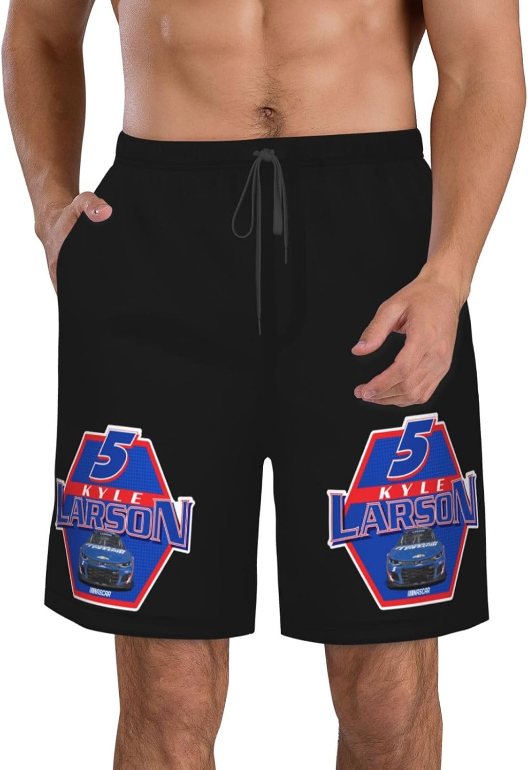 Kyle-Larson-Car-5 Men's Swim Trunks Board Shorts Outdoor Beach Surfing