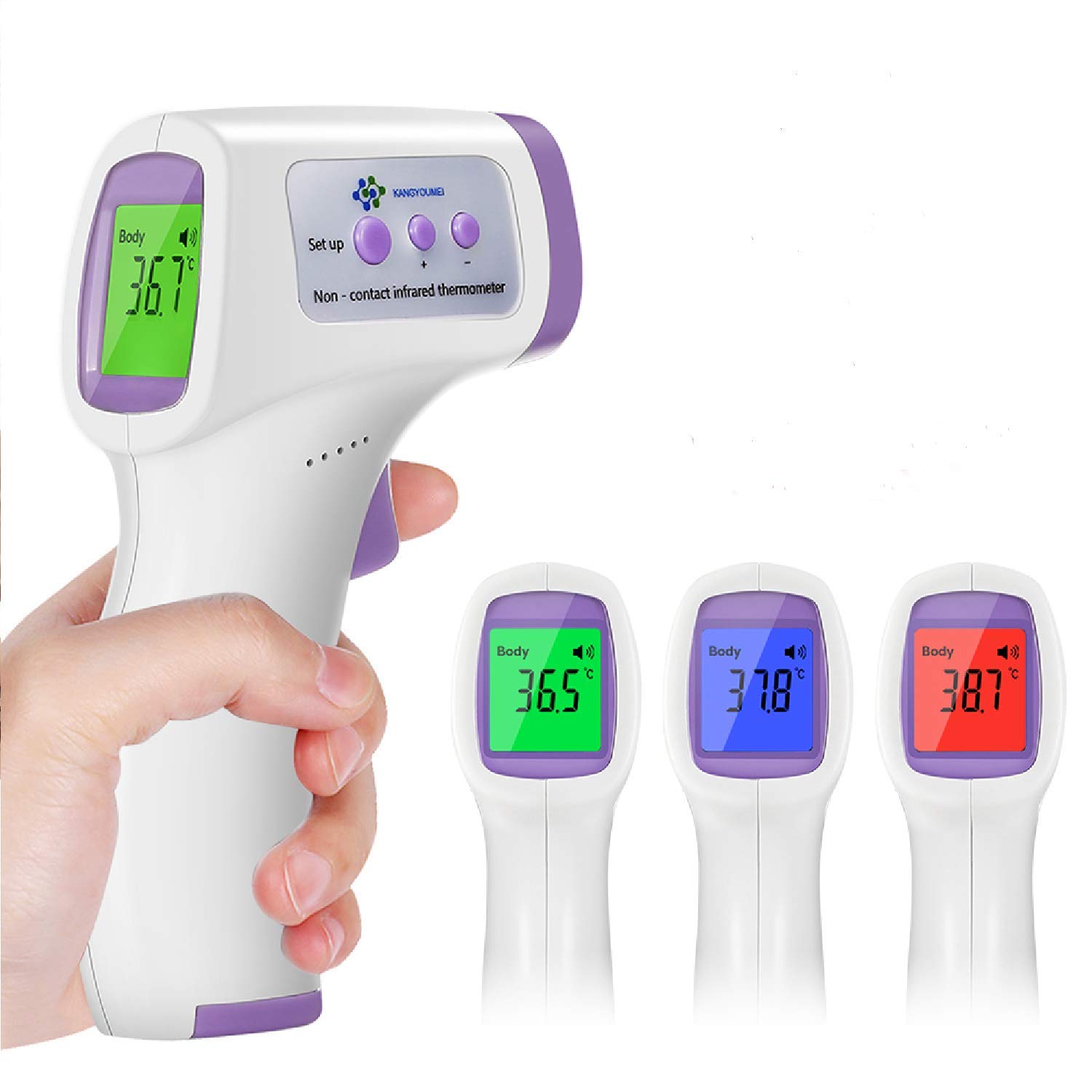 Docooler Forehead Scanner,Multi-Purpose Non Contact Forehead Scanner Professional No Touch Best Infrared Scanner Gauge Instrument for Baby Kids Adults Home Office with Cleaning Cloth