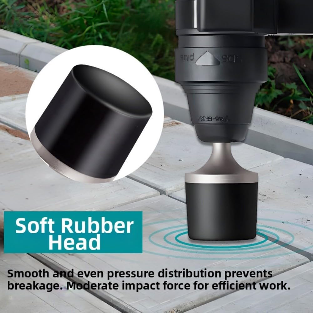 EasyByMall Foret vibrateur en caoutchouc, tige 40CR pour outils électriques, étanchéité et pose de carrelage, outil vibrant pour béton
