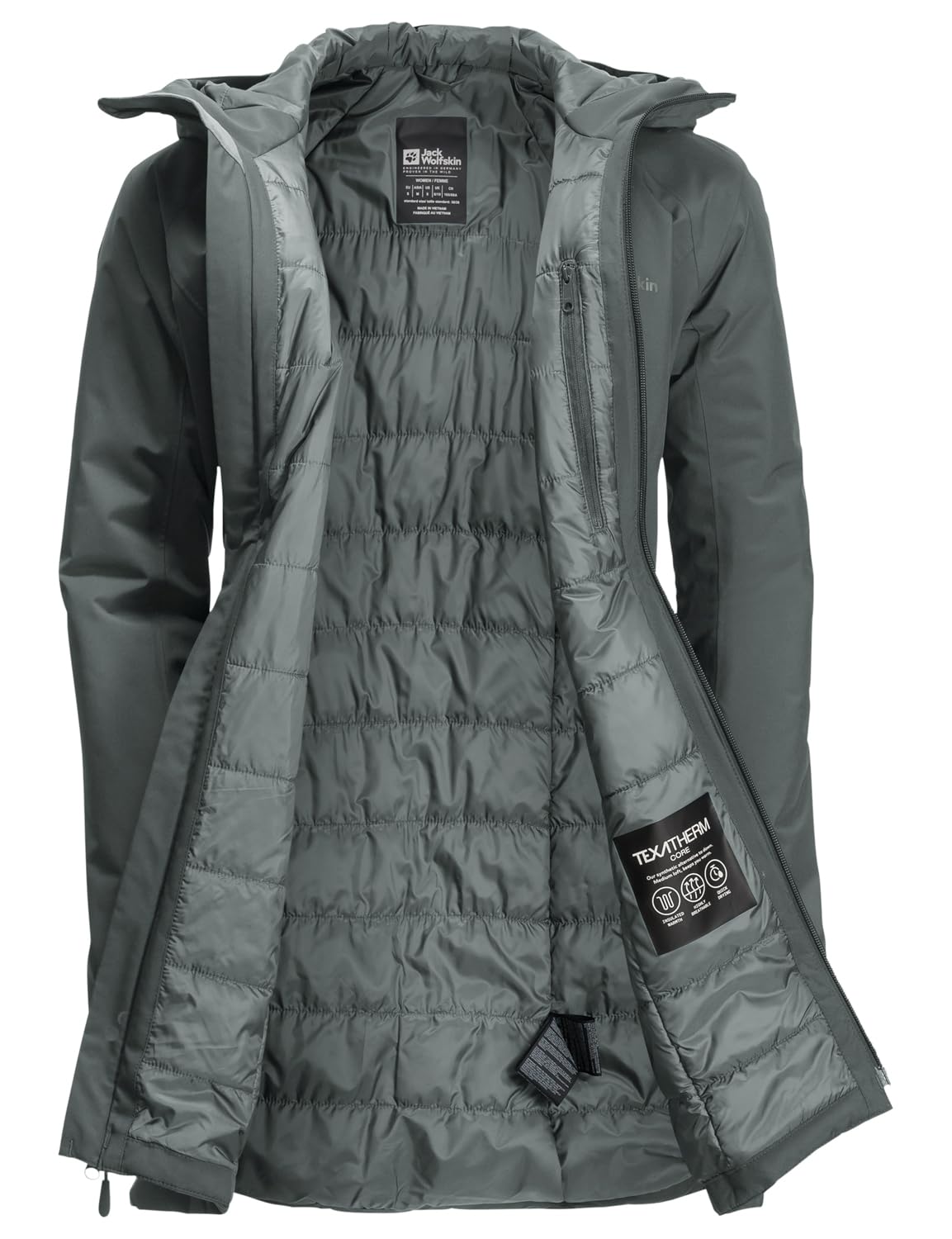 Jack Wolfskin Funktionsmantel HEIDELSTEIN INS JKT W hochschließender Kragen – Bild 8