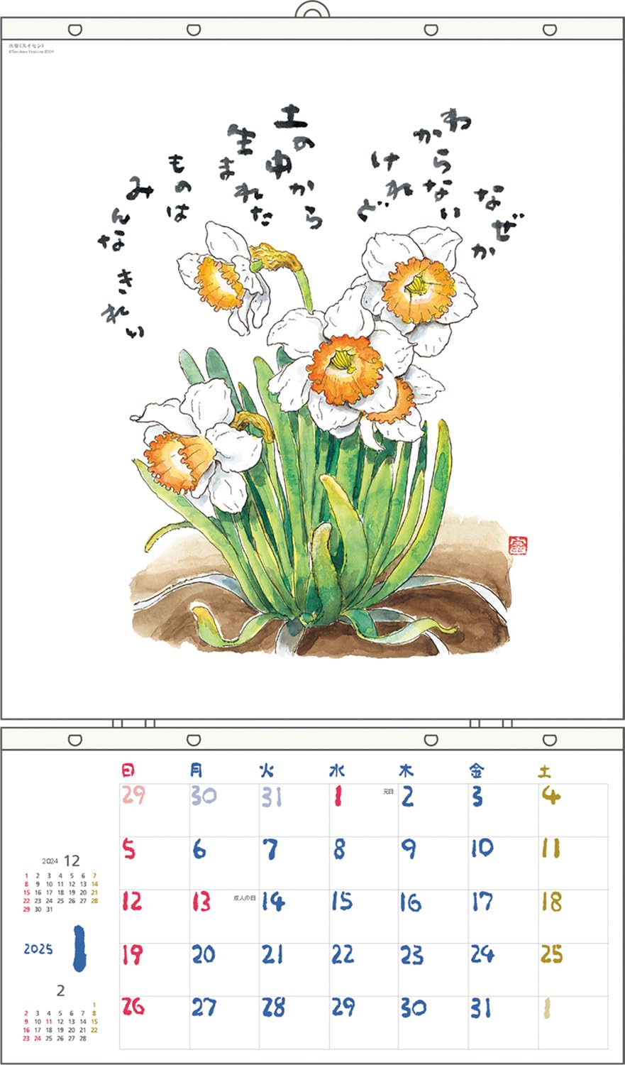 星野富弘さん詩画集カレンダー　詩画集のみ8年分 Amazon.co.jp: 星野富弘 2025年 カレンダー 詩画集 リフィル 差し替え