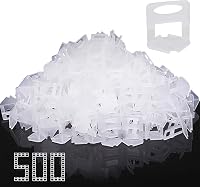 Storystore Csempe Szintező Rendszer - 500 db Standard Fül 3 mm Fugaszélességhez - Burkolási Segédeszköz 3-12 mm Vastagságú Csempékhez 1