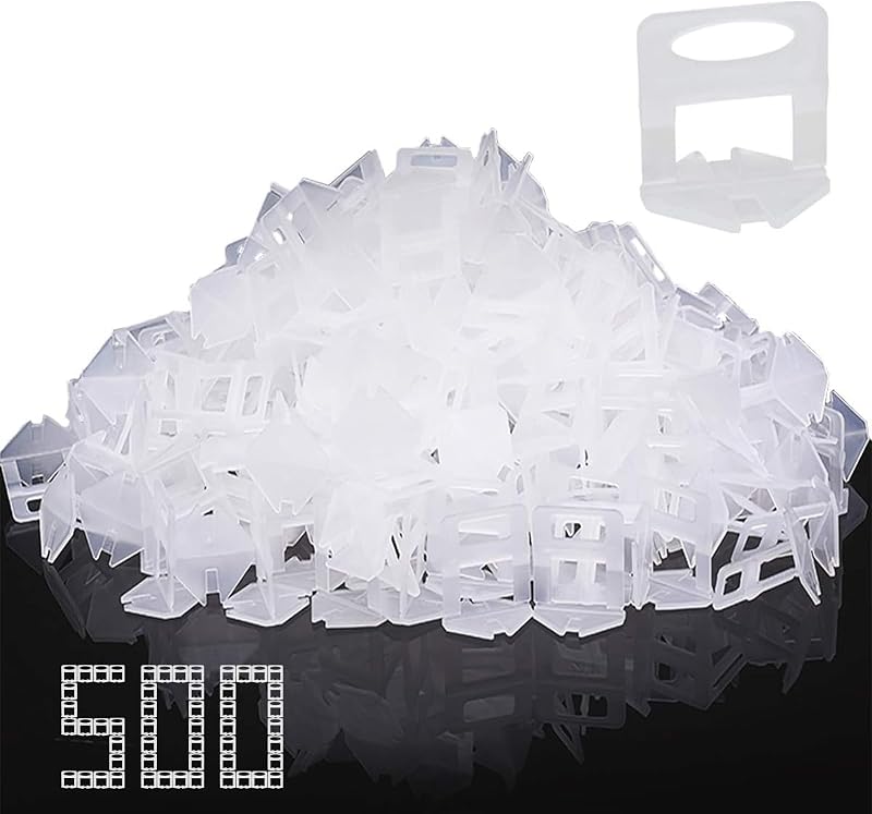 Storystore Csempe Szintező Rendszer - 500 db Standard Fül 3 mm Fugaszélességhez - Burkolási Segédeszköz 3-12 mm Vastagságú Csempékhez