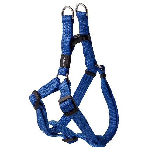 Rogz - Arnés Reflectante utilitario fácil de Poner de tamaño Medio, de 12,7 a 20,3 cm, Ajustable