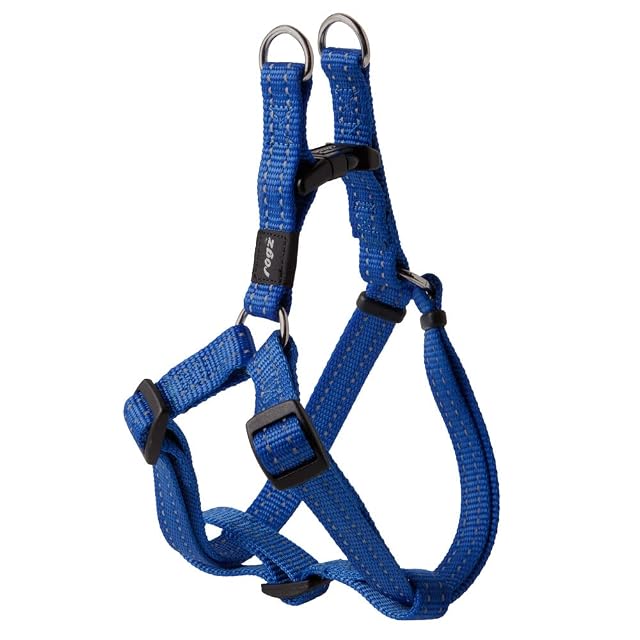 Rogz - Arnés Reflectante utilitario fácil de Poner de tamaño Medio, de 12,7 a 20,3 cm, Ajustable