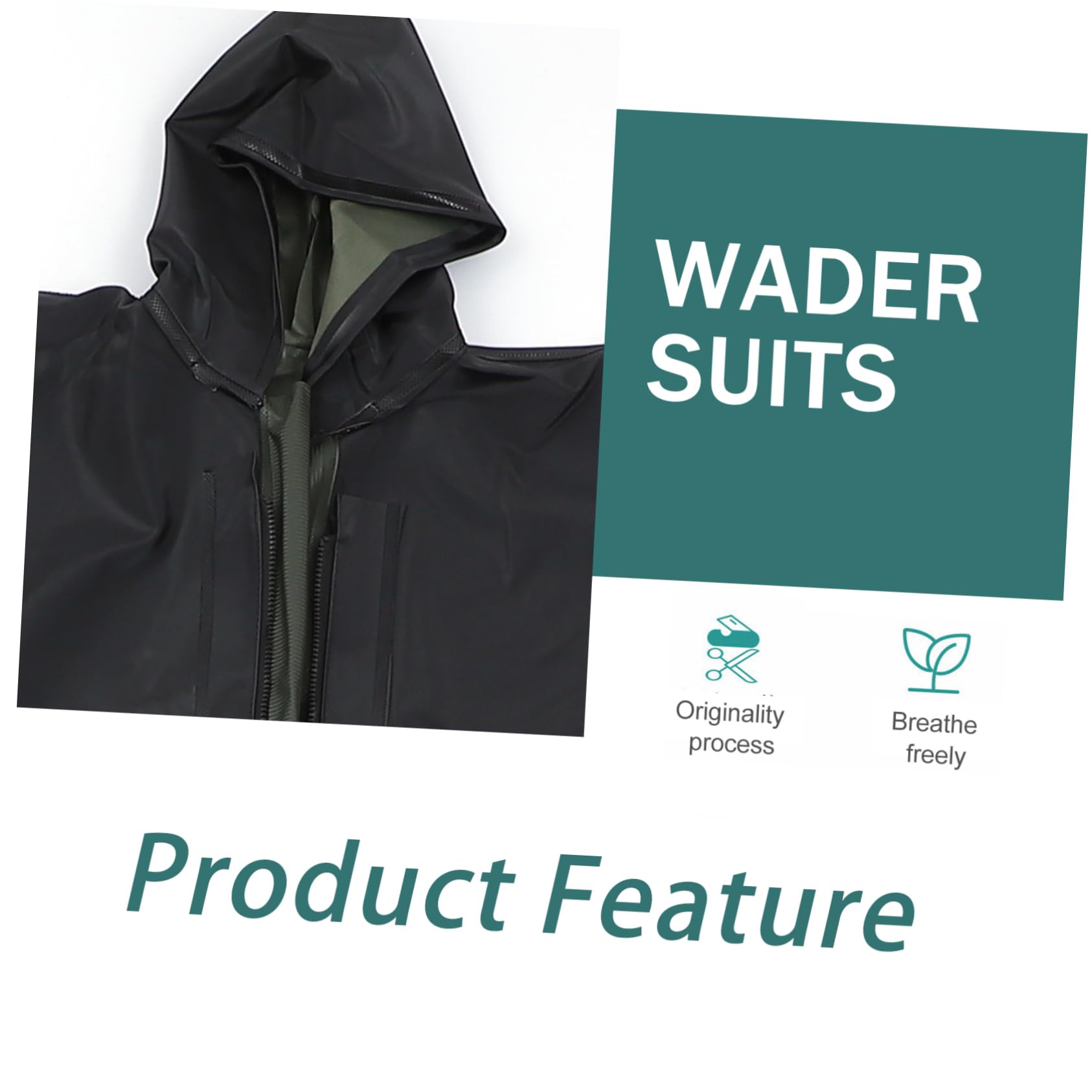 Toddmomy Pantalones Impermeables para Pesca Diseño Liviano y Material PVC, Mono Traje de Vadeador para Hombres y Mujeres, Adecuado para Pesca y Buceo
