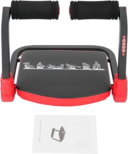 Miniatura 9 de Máquina de abdominales para gimnasio en casa, equipo de entrenamiento abdominal con 3 resistencias ajustables, entrenador de abdominales para