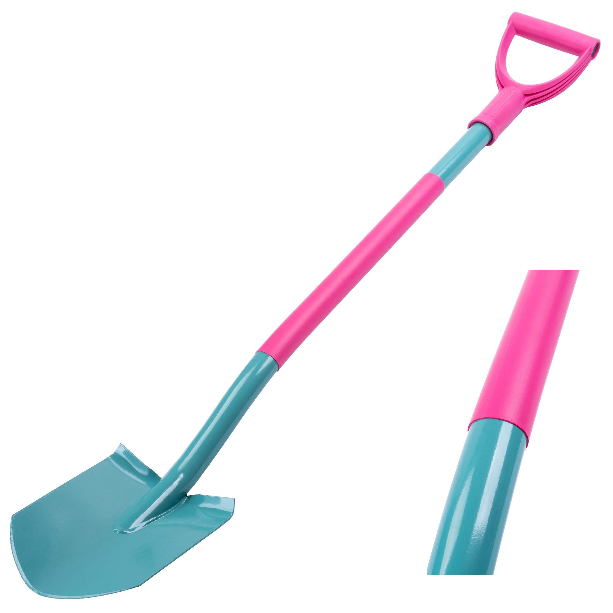 Spaziali Kadax con un lungo stelo, vanage giardiniere realizzati in metallo e plastica, picche da donna, pala da giardino per scavare, pala, pala tomba con mantello D, vanga da giardino, giardino
