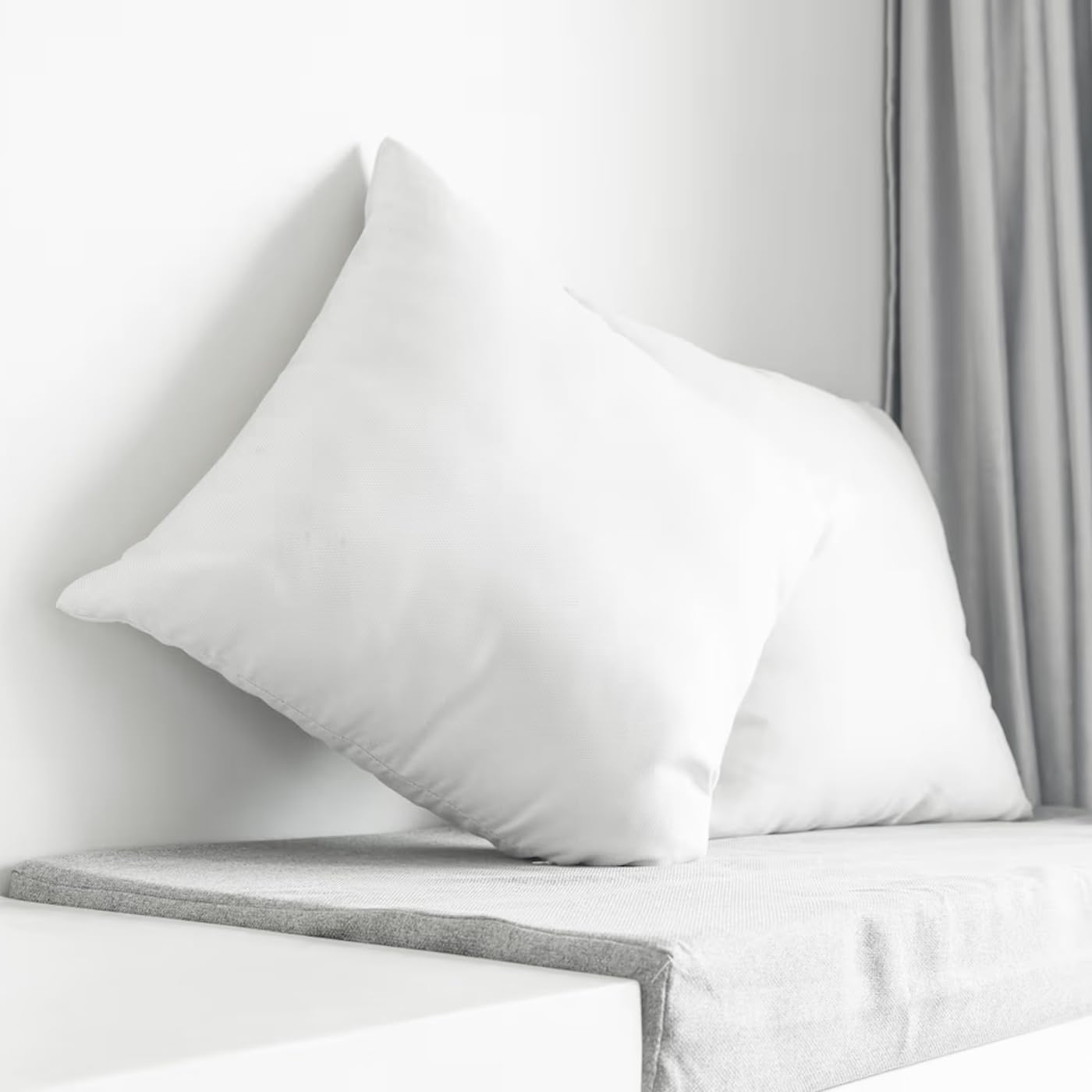 Aitsse- Relleno de Cojín de Fibra Hueca Siliconada de Alta Recuperación 2/4/6 Unidades, Suave, Mullido, Antialérgico. Cojín Decorativo para Casa, Dormitorio, Salón o Coche. (2, 30x50cm)