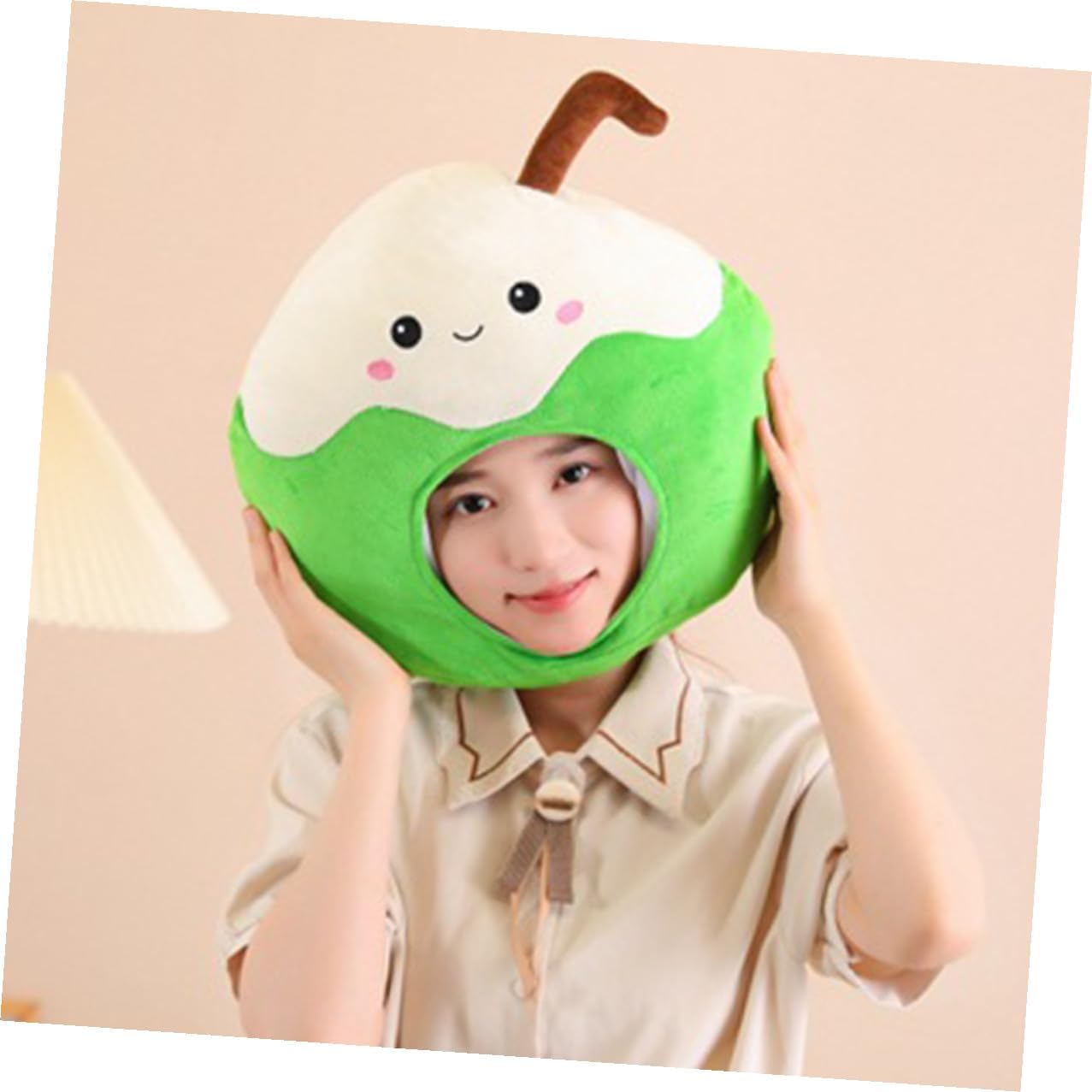 Plush Cartoon Cosplay Cap Carnival Headwear for Adults, Soft Stuffed Animal Hat Photo Prop for Party Supplies and Stage Performance