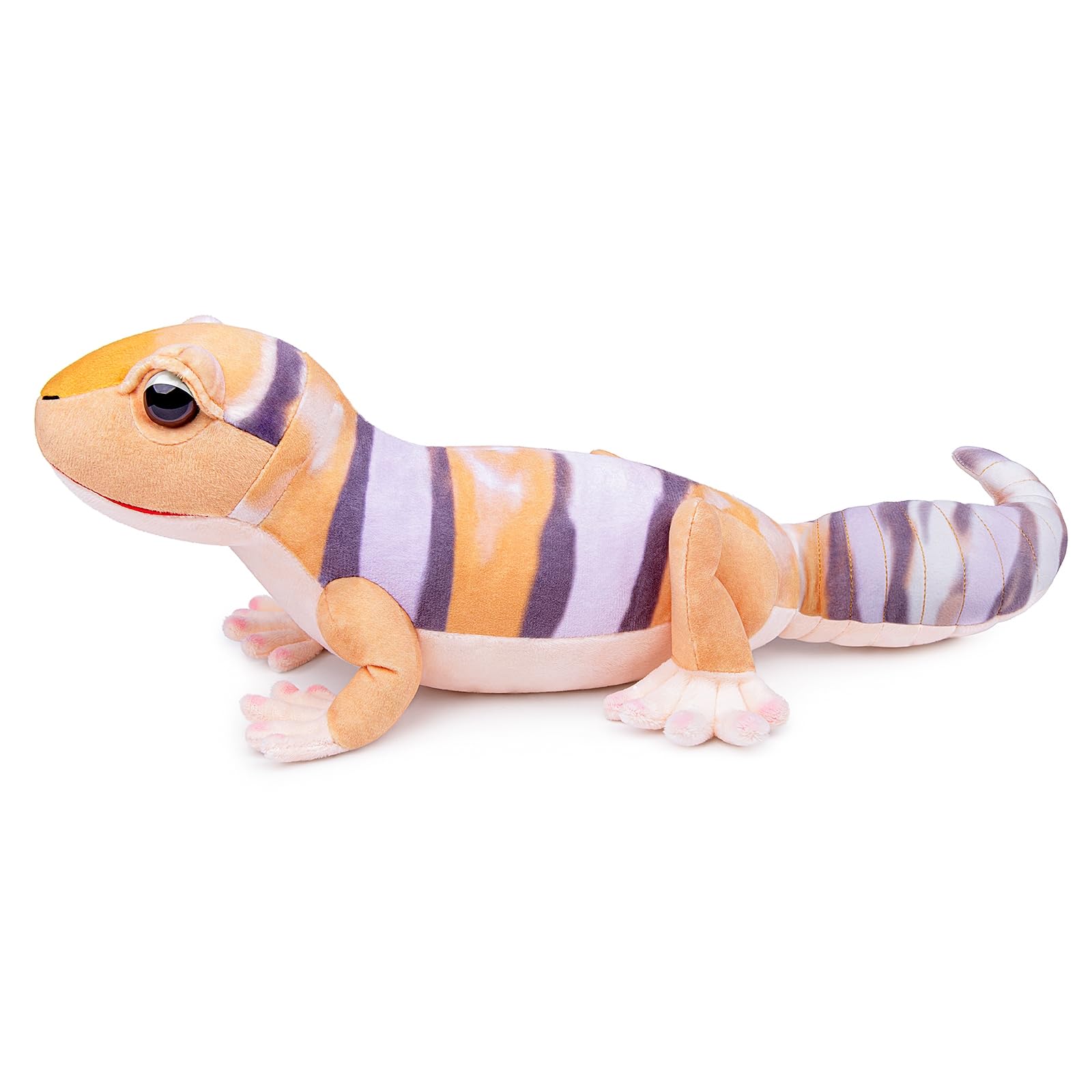 FRANKIEZHOURealistic Fat-Tailed Gecko Stuffed Animal-Orange 15",Leopard Gecko Stuffed Animal for Boys, Spotted Gecko Toy,Gifts for Kids,Home Decor,Hugging Toy