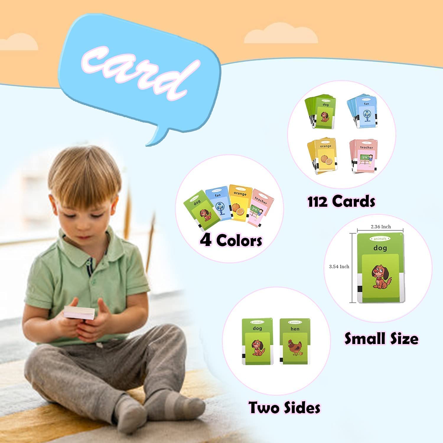 Talking Flash Cards for Toddlers - Educational Toy -3