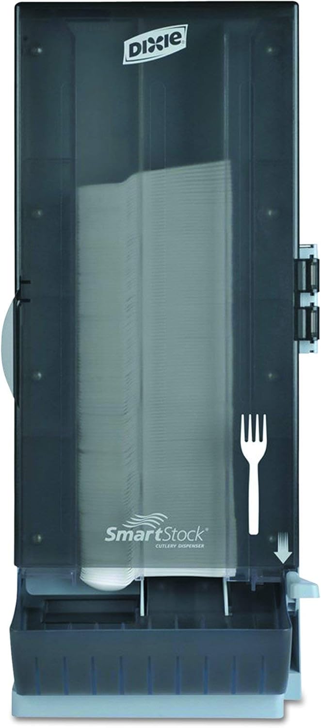 Dixie SSFPD120 SmartStock Utensil Dispenser, Fork, 10" x 8.