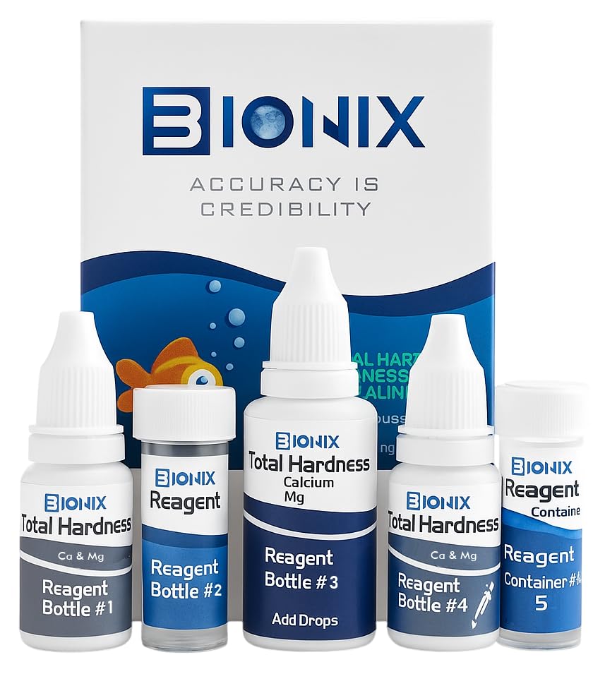 BIONIX Total Hardness Test Kit | Measures Calcium and Magnesium Hardness | 100 Test.