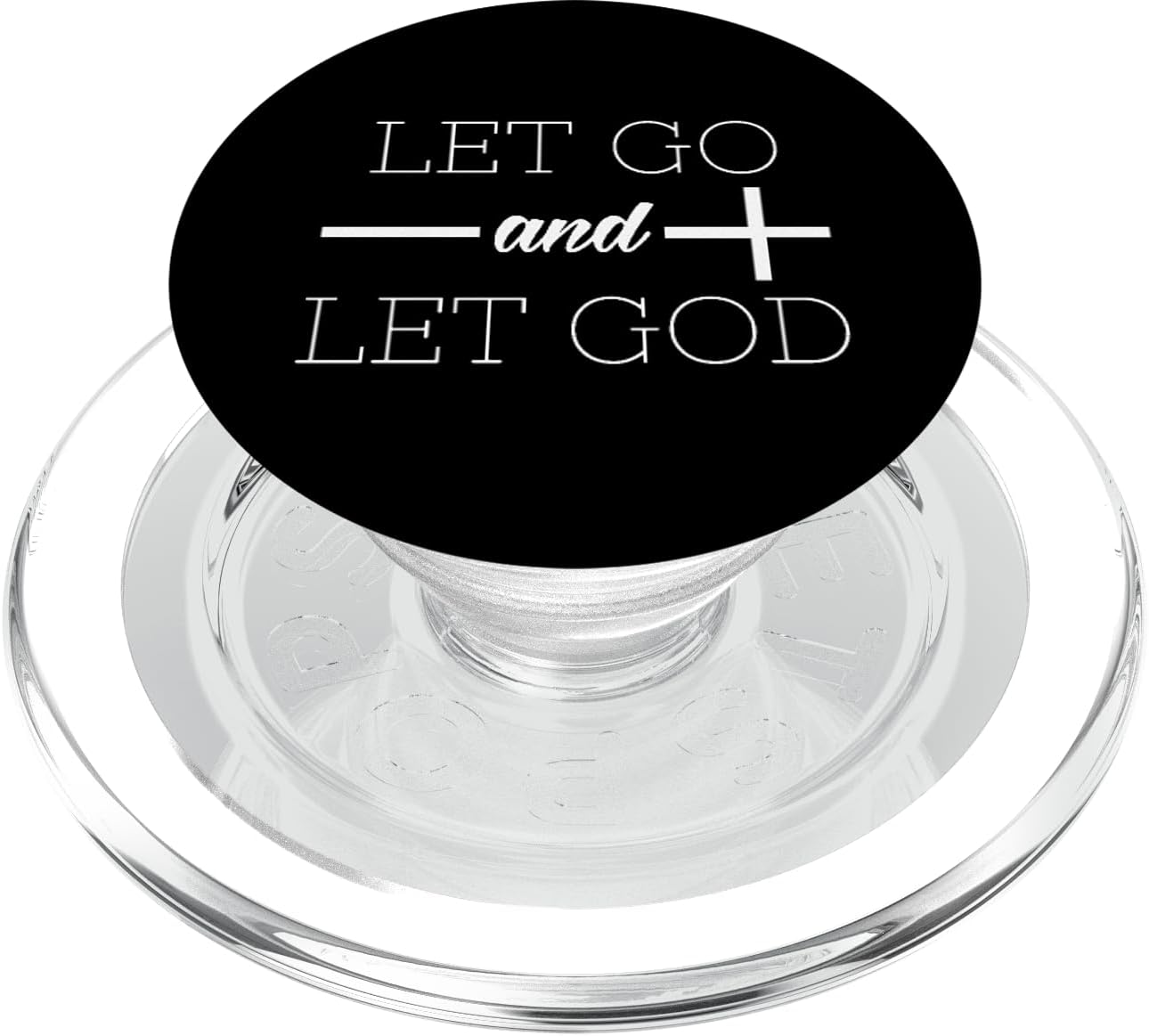 Let go. Let God. Inspirational Faith + Devotion in Christ PopSockets MagSafe PopGrip for iPhone