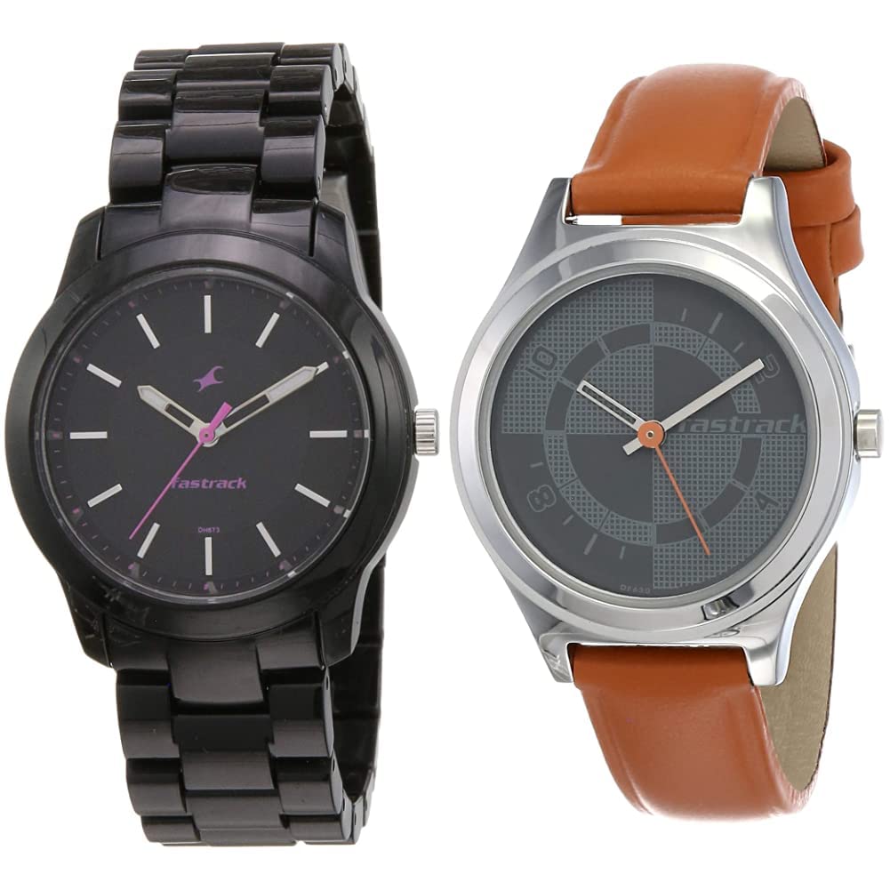 Fastrack Leather Women Analog Watches Combo (68006Pp01,Nk6152Sl02), Dial Color-Black, Band Color-Assorted (B07X1GYSWT) Amazon Price History, Amazon Price Tracker