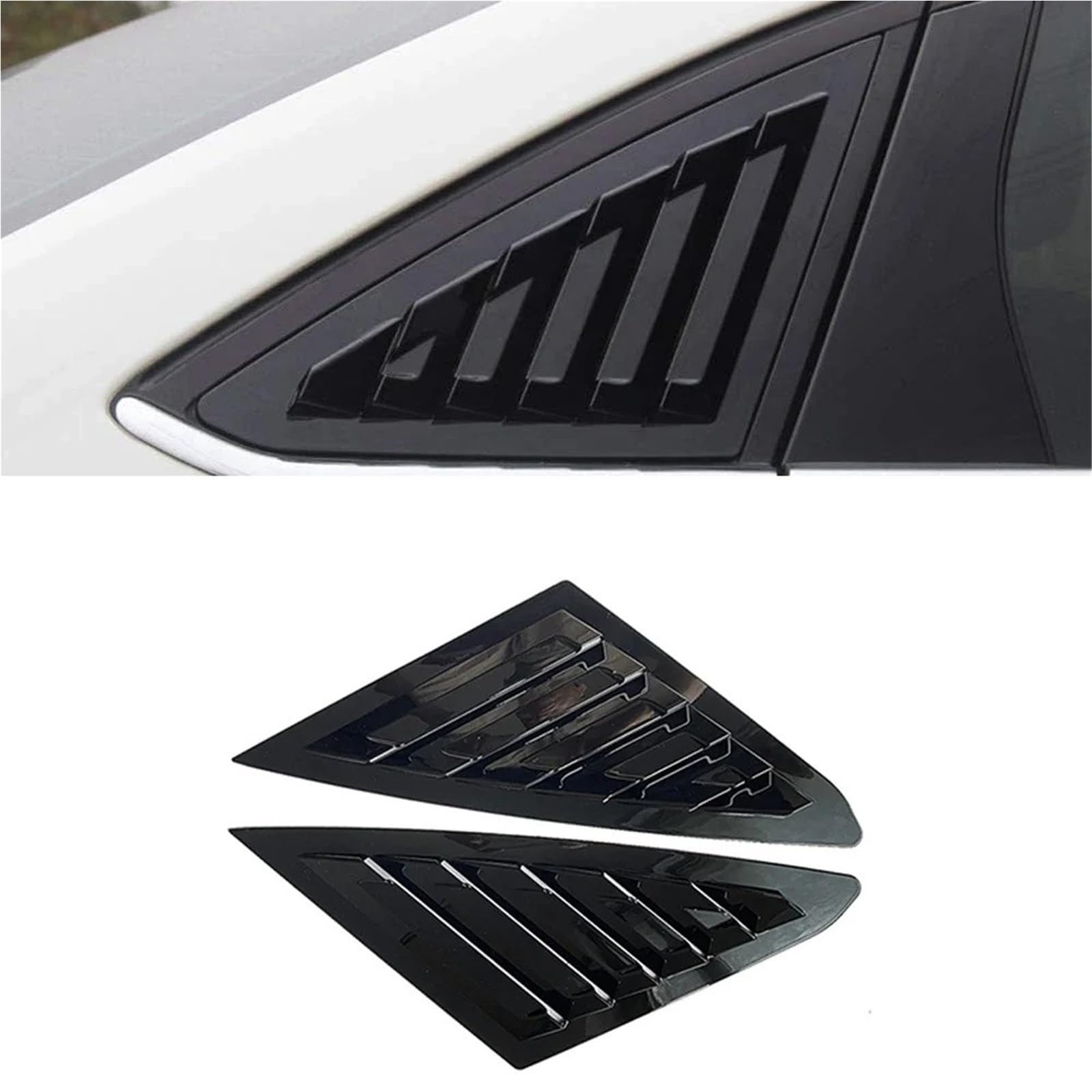 Seitenfensterlamellen Für Ford Für Focus Limousine 2012-2018 Auto Hinten Seite Fenster Lamellen Windschutzscheibe Sonnenschutz Abdeckung(Carbon)
