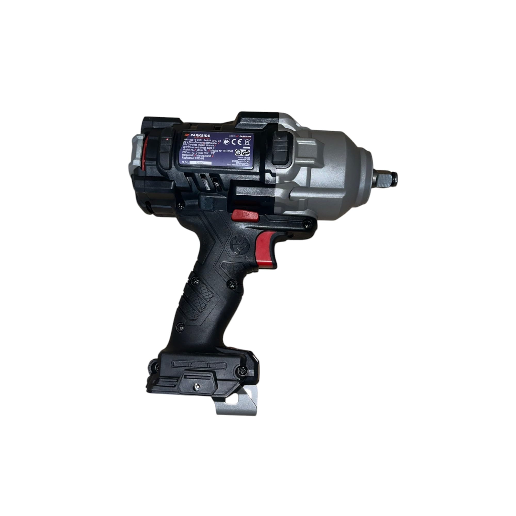 Parkside Avvitatore a impulsi a batteria PERFORMANCE PASSP 20- Li X20V, max. 1898 Nm, fino a M33, 1/2"(in valigetta di trasporto, senza batteria e caricatore)