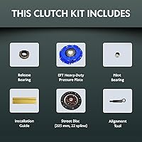 Vista 2 de EFT Stage 1 Kit de embrague para modelos Mazda 2004-13 3 5 2.0L 2.3L 2.5L DOHC 4Cyl - Mejora de rendimiento resistente para un compromiso suave