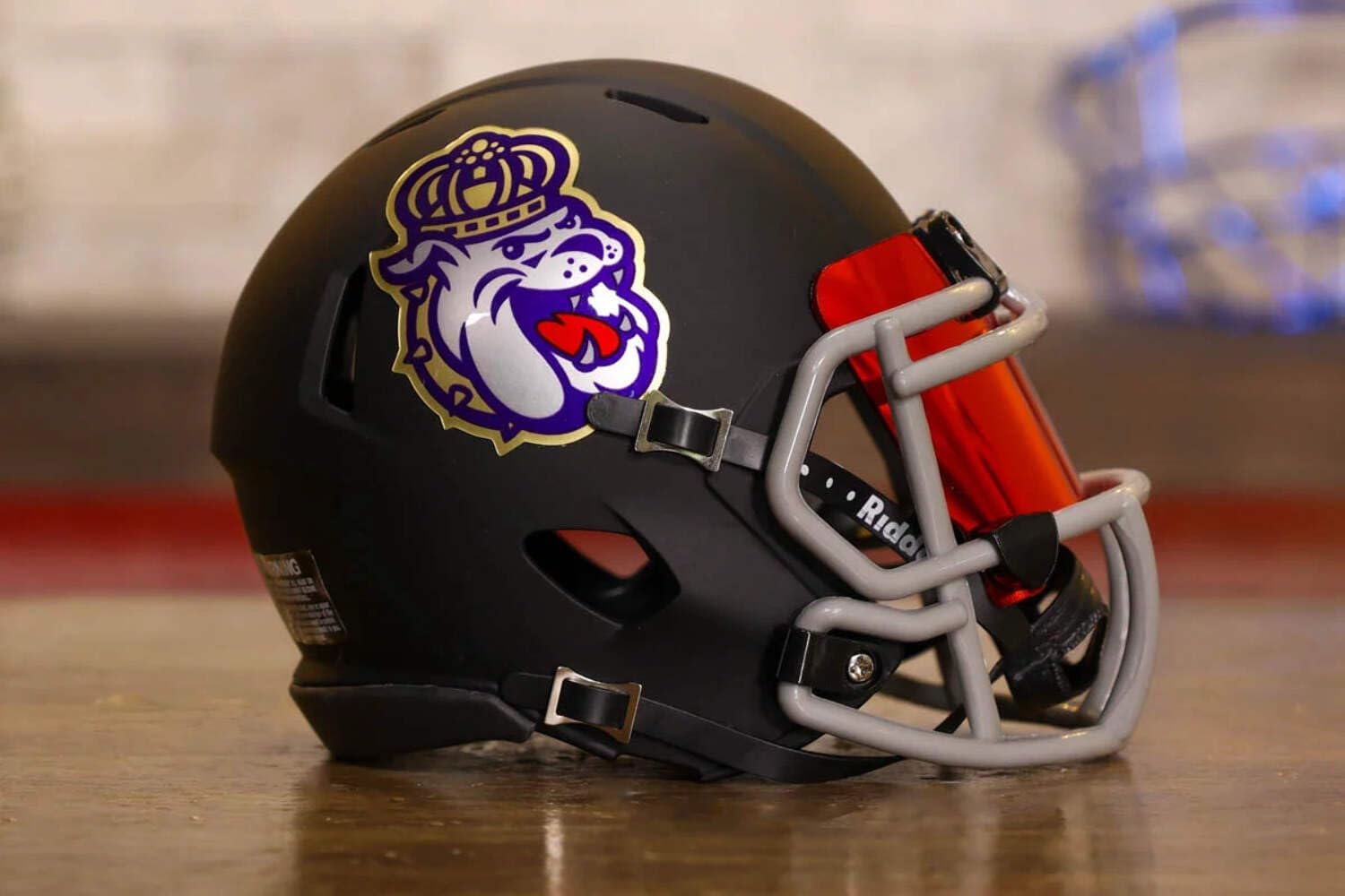 James Madison Collectible Speed Mini Helmet - GG Special Edition - with Free USA Flag Decal - Perfect for Sports Fans and Collectors - Green Gridiron