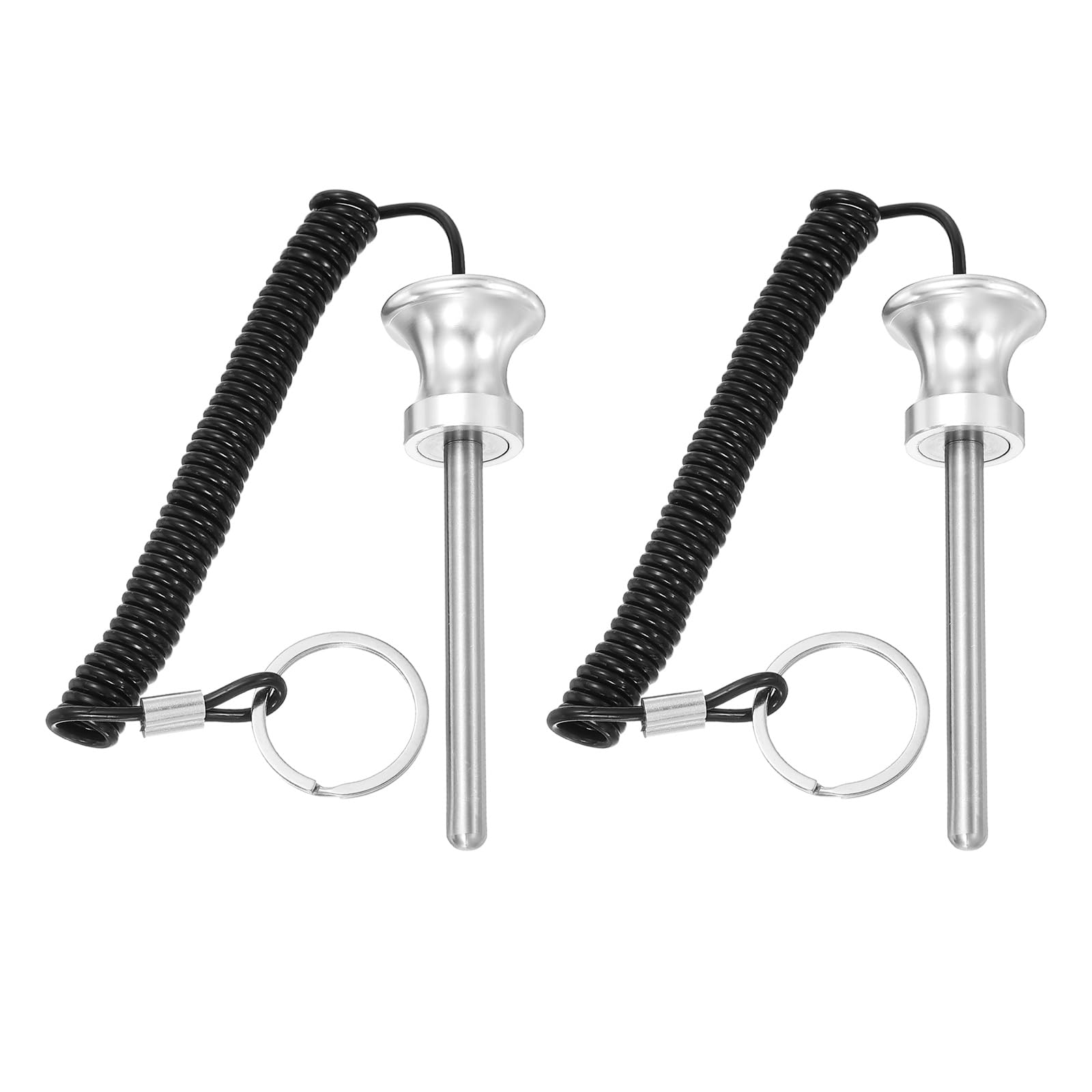 YELARXI Weight Stack Pin, Weight Gym Pin Strength Training Equipment Replacement with Pull Rope, 0.3 x 3.9 Inch Fit for Commercial Home Gym Club Machine Accessories (2 Pack, Silver)