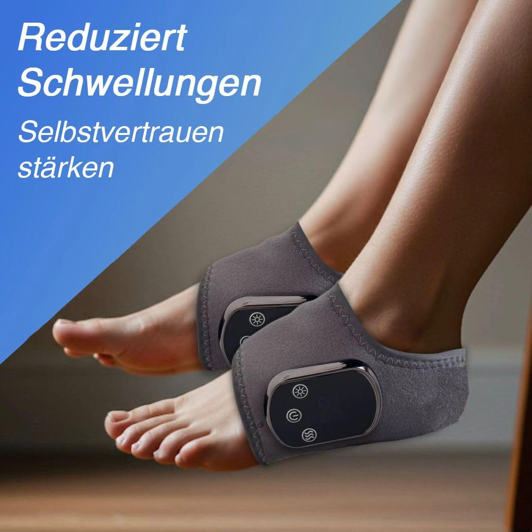 neurocur VitalPulser 3-in-1 Massager Fußmassager Elektrisch – 3 Massage-Modi & 5 Wärmestufen, Tragbar, Kabellos, Perfekt für Zuhause & Unterwegs