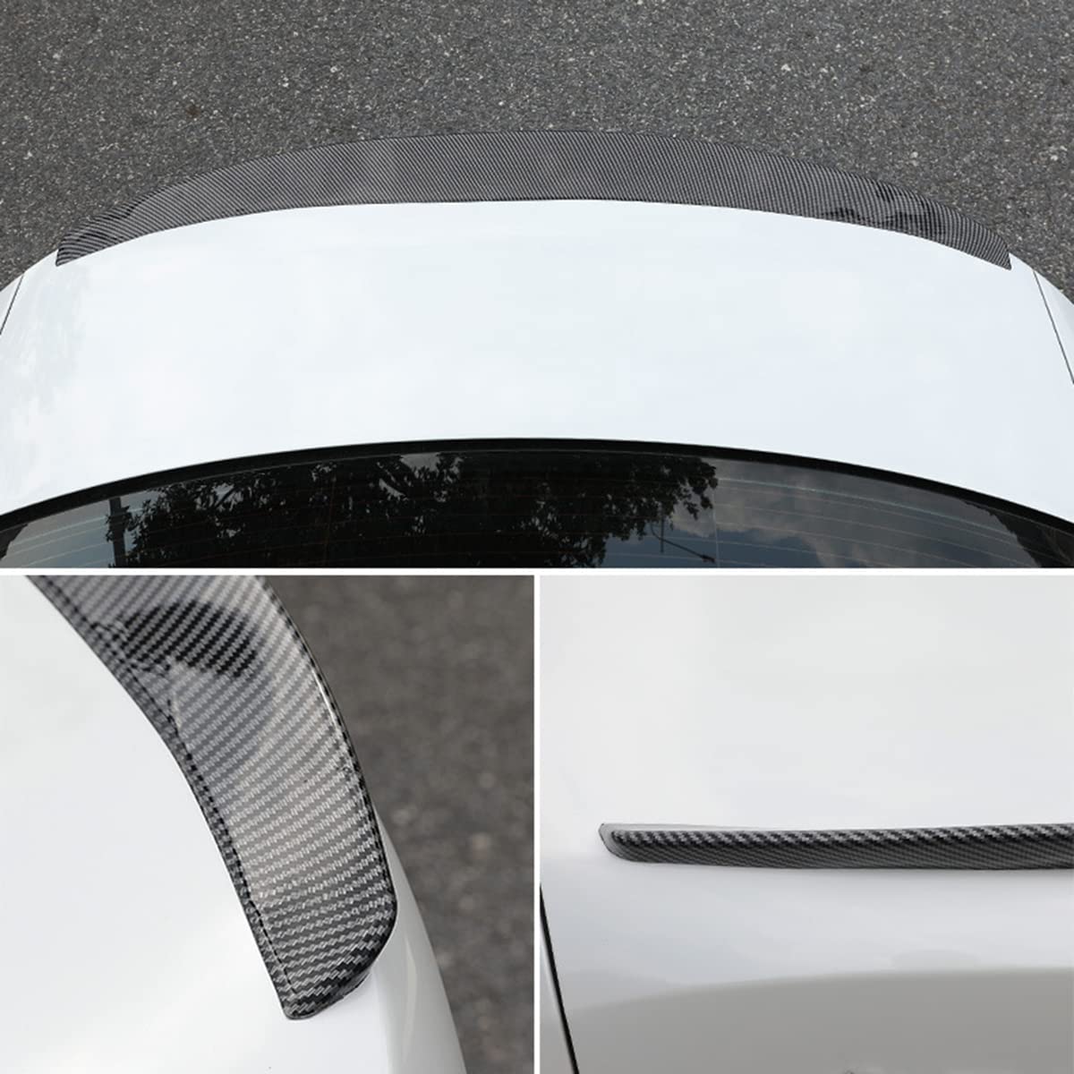 EXPY Alerón Trasero del Coche para Subaru BRZ XV Crosstrek Outback Legacy Forester Impreza Tribeca,Alto Rendimiento Alerón para Maletero Accesorios de Modificación,A/Carbonfiberlook-Style B