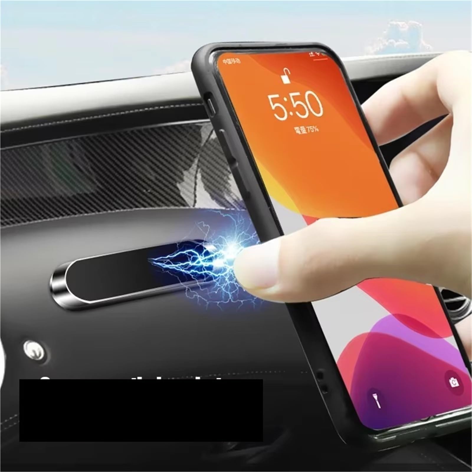 Per Samsung Staffa Universale Per Auto Per Forte Supporto Magnetico Telefono Auto Magnetico Supporto Cellulare GPS Porta Cellulare Auto(Rose Gold)