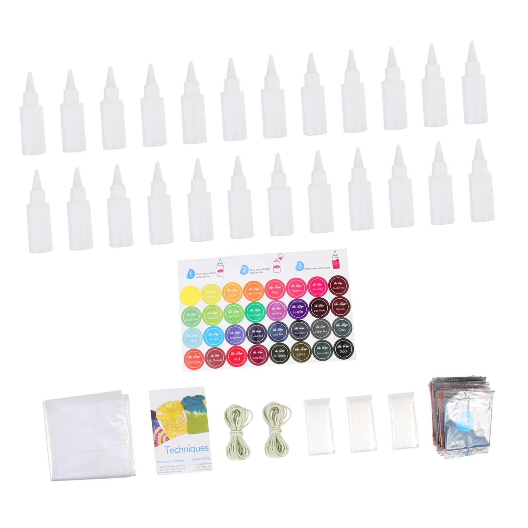 Hohopeti 1juego Polvo De Teñido Tie Dye De Material Seguro Para Para Fiestas y Manualidades Ropa y Accesorios