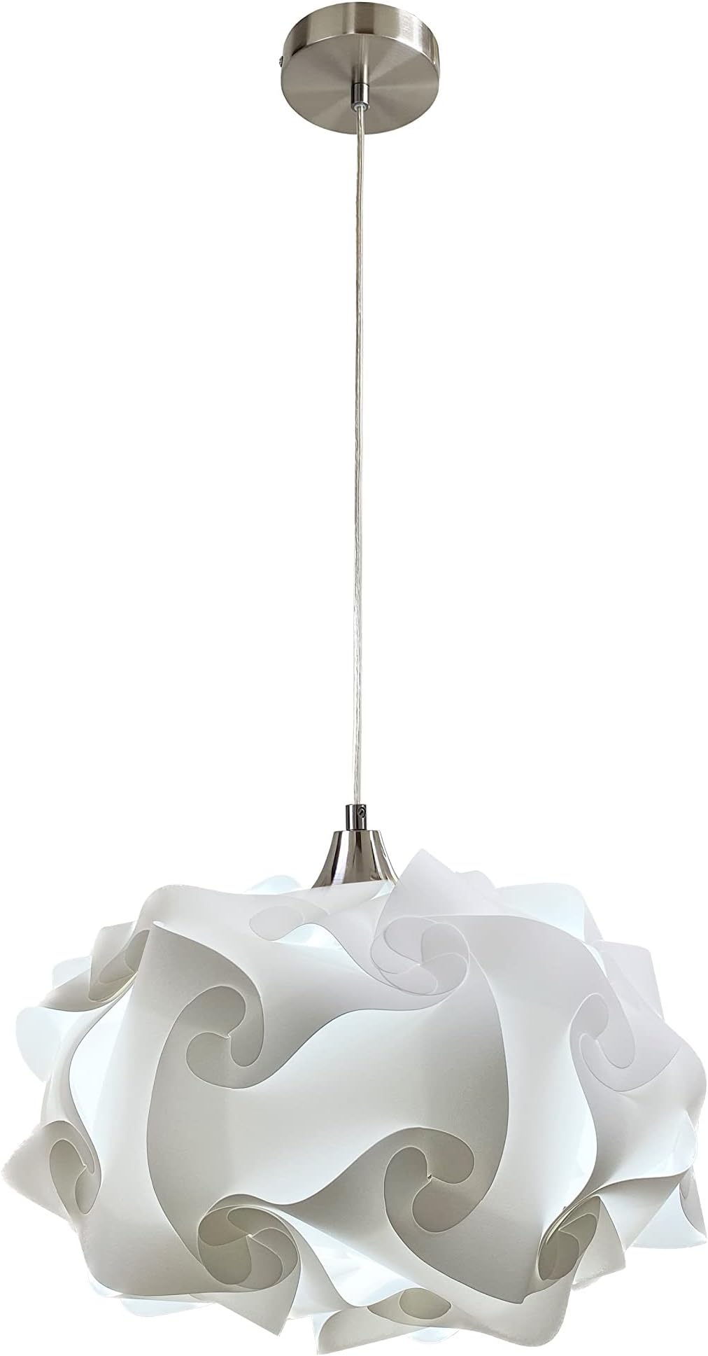 Cloud 1-Light White Globe Oval Pendant