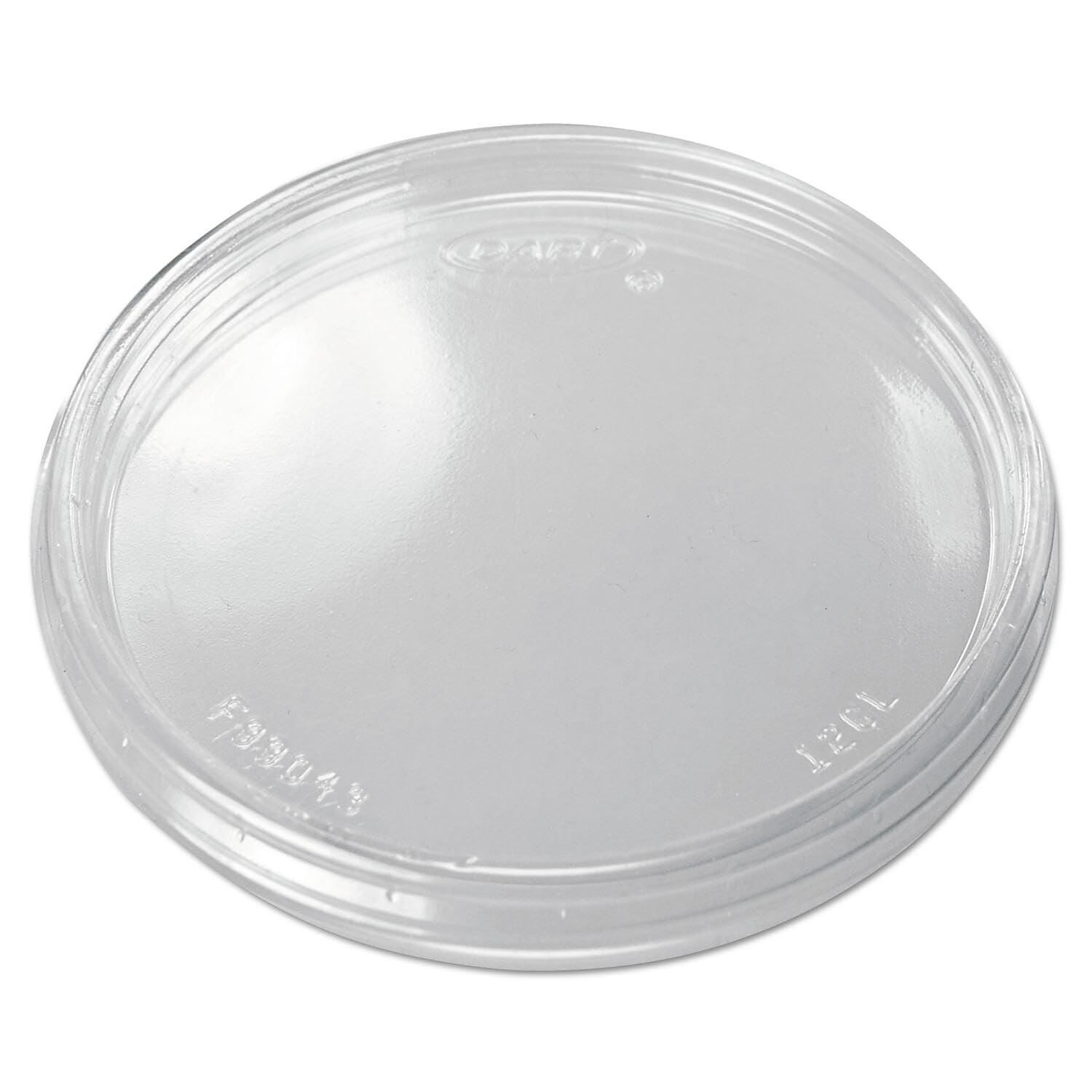 Dart Non-Vented Cup Lids for 10, 12, 14 Oz Foam Cups, Plastic, Clear, 1000/carton (12CLR)