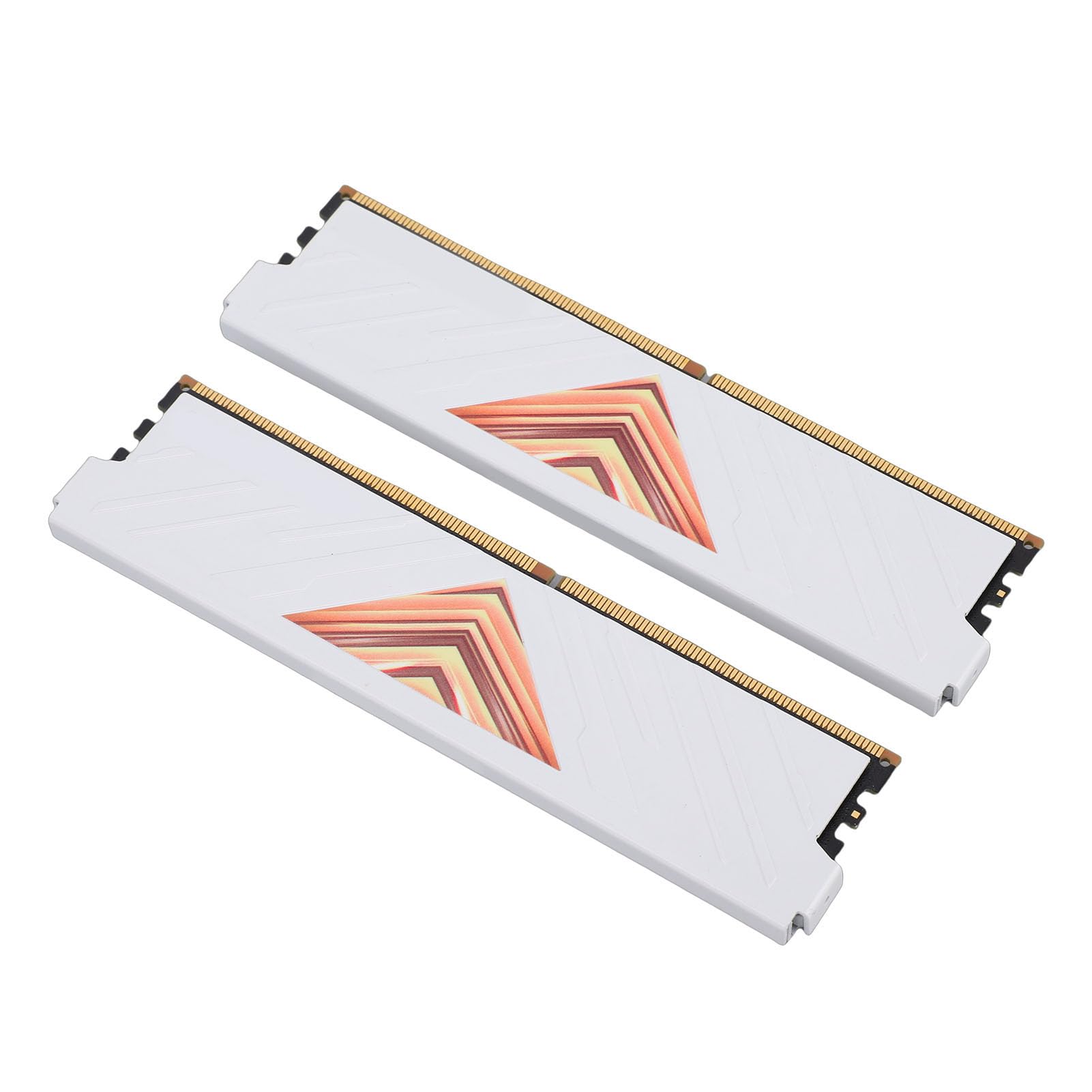 AMONIDA Moduł Szybkiej Pamięci DDR4 RAM 8 GB 3600 MHz do Komputerów Stacjonarnych 2-pak Aluminiowe Rozpraszanie Ciepła (WHITE)