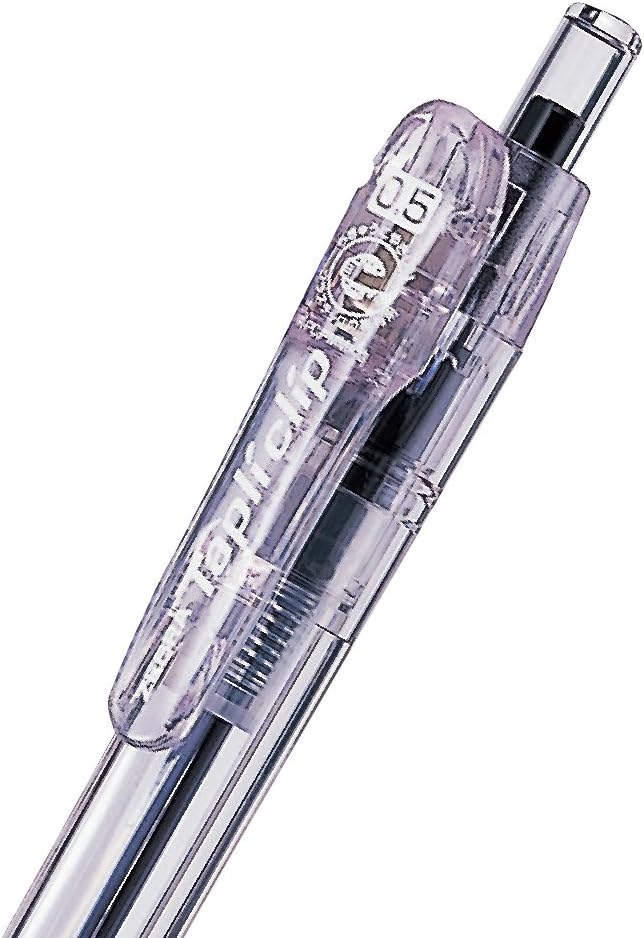 ZEBRA P-BNS5-BK5 Permanent Ballpoint Pen, Tapri Clip, 0.5, Black, 5 Pens