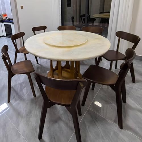Miniatura 9 de YVYKFZD Sillas de comedor de madera maciza, juego de sillas de cocina con respaldo curvo, silla de comedor sin brazos, silla auxiliar cómoda de