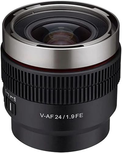 Rokinon Lente de enfoque automático Cine de 0.945in T1.9 de marco completo para Sony E (CAF24-NEX)