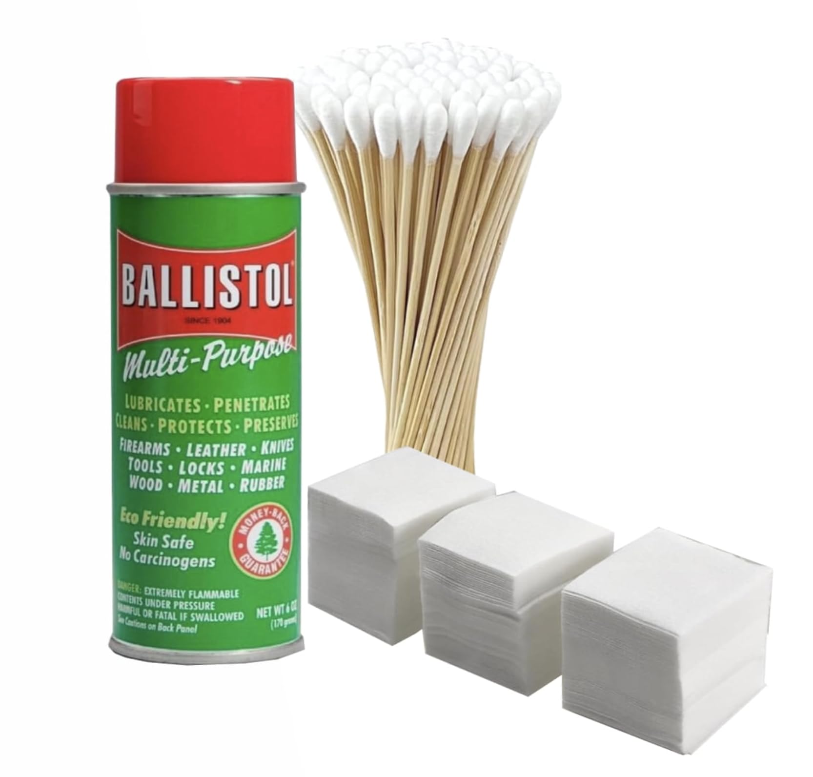 Balistol Multi-Purpose Non-CFC Aerosol Can Lubricant Cleaner Protectant 6 oz,100 swabs 200 Cleaning Patches