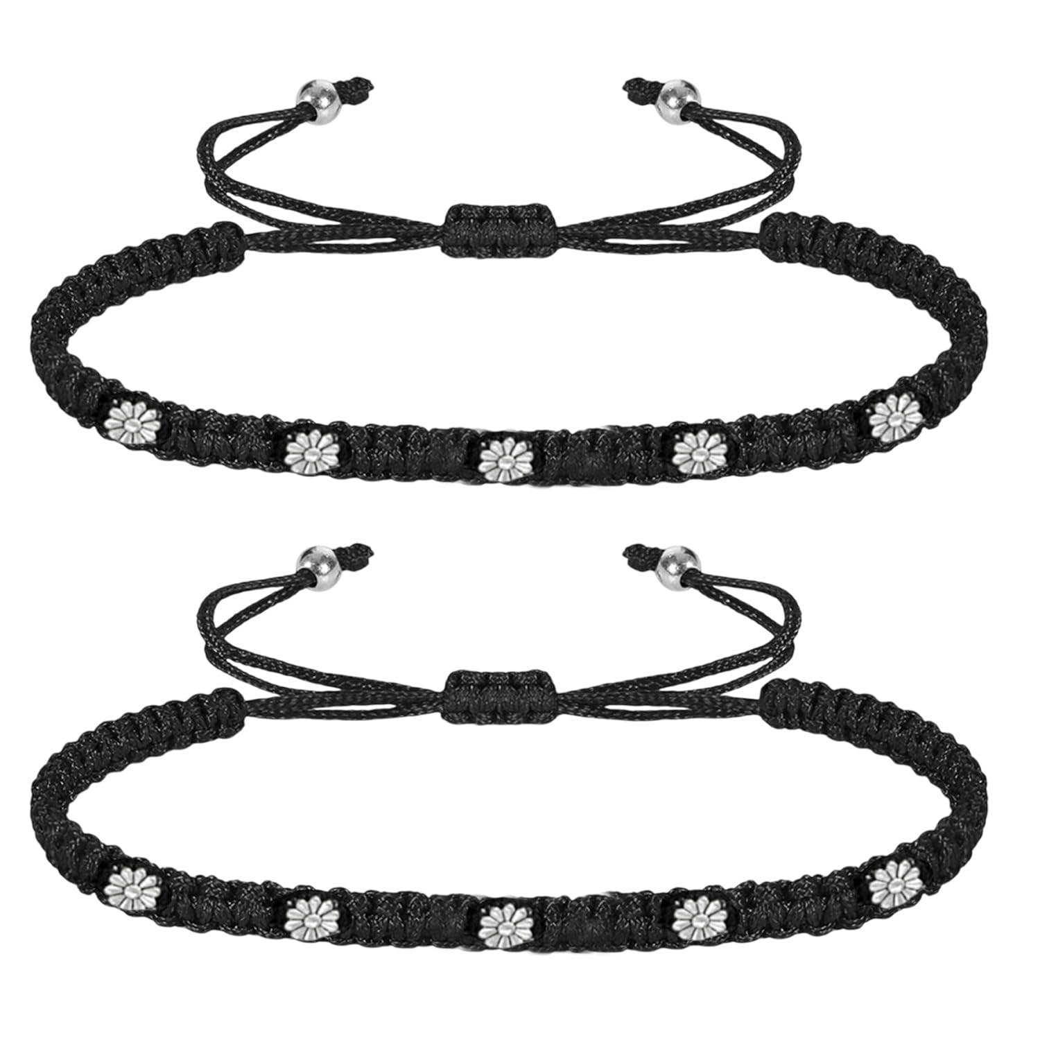 vama FASHIONS Adjustable Black Thread Kala Dhaga Nazar Payal Ankle Anklet Sun Flower Charms Handmade Nazar Nazariya Payal For Women Girl's-picture-14