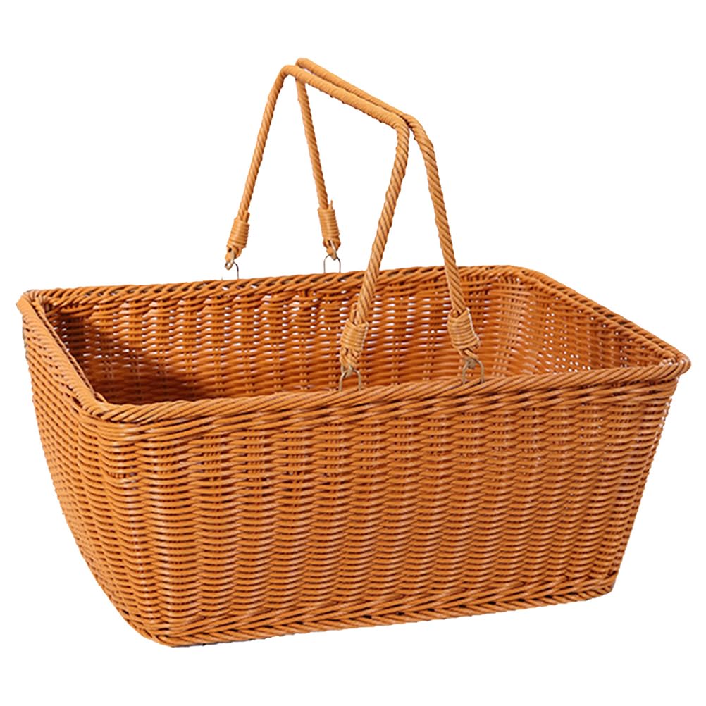 HANABASS Cesto Woven Multifunzionale per Frutta e Verdura Cesto da Picnic Leggero per Trasportare Alimenti e Decorare La Casa