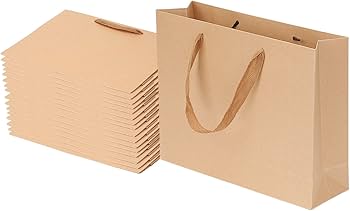 Amazon | TOPtoper 紙袋 手提げ袋 ギフトバッグ 厚手タイプ 【横