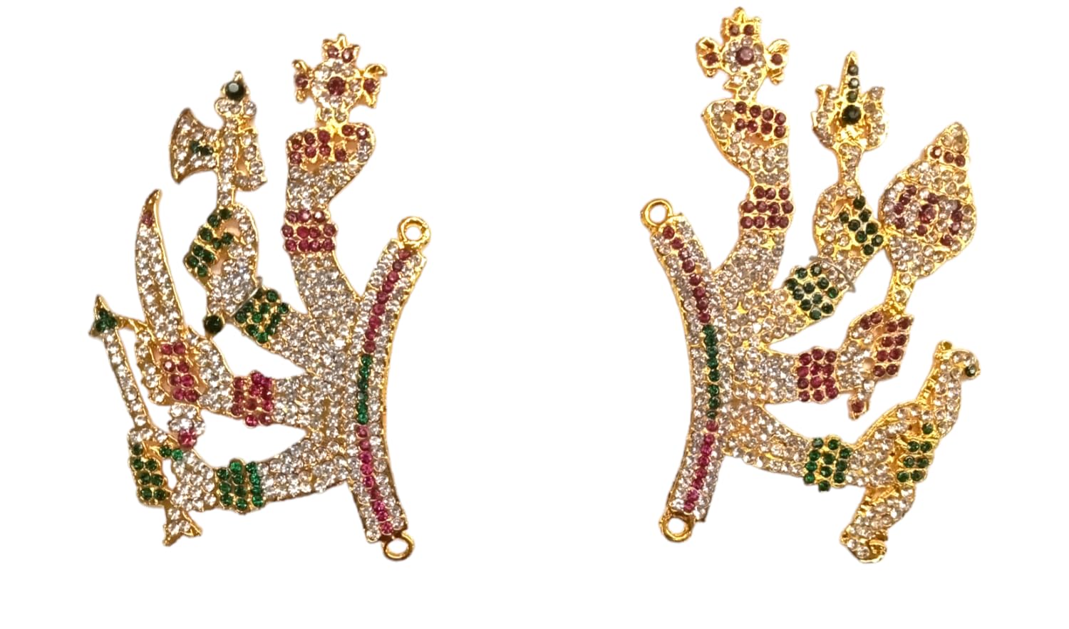 Traditional Stone Studded Dev Devta Chaturbhuja Accessory/Four Hand Accessory (1 pair) (B0CSSRDMHF) Amazon Price History, Amazon Price Tracker