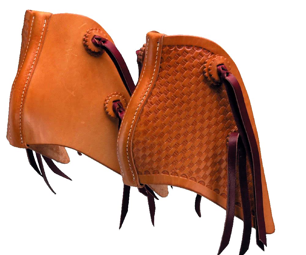 Étriers Occidentaux Tapadero En Cuir Fait Main – Grande Taille – Neufs – Inde