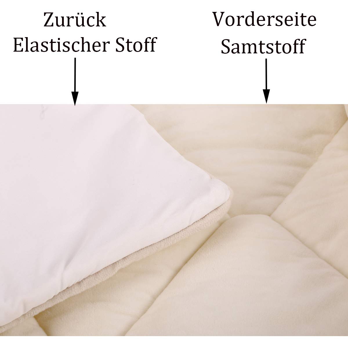 Kopfteil Husse/Bezug, Bettkopfteil Hussen Staubdichte Bett Kopfteilbezug Verdicken Samt Einfarbig Kopfbedeckungen Elastische All-Inclusive Bett Kopf Abdeckung Gray 140cmx73cm