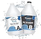 Promise Epoxy Table Top Epoxy Resin Kit 2 Gallon - Crystal Clear, Self Leveling, Food Safe for Bar Top, Coatings, Wood Casting, Jewelry Making, Use with Mica Powder, Silicone Molds, & Alcohol Ink