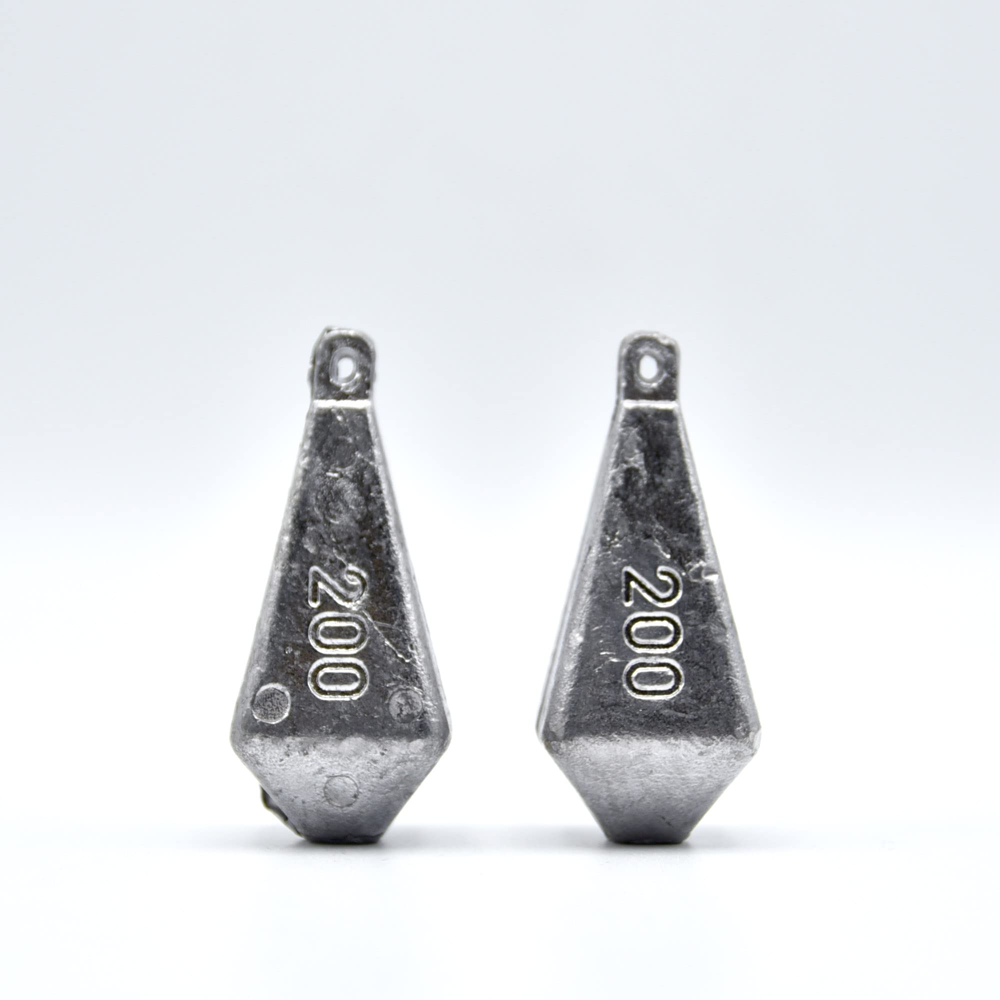 Sbirulino® Zestaw 12 Sztuk Czworonośny ołów, bolentino, Łódź. Zestaw 12 sztuk (2 sztuk x gr. 50-75-100-125-150-200)