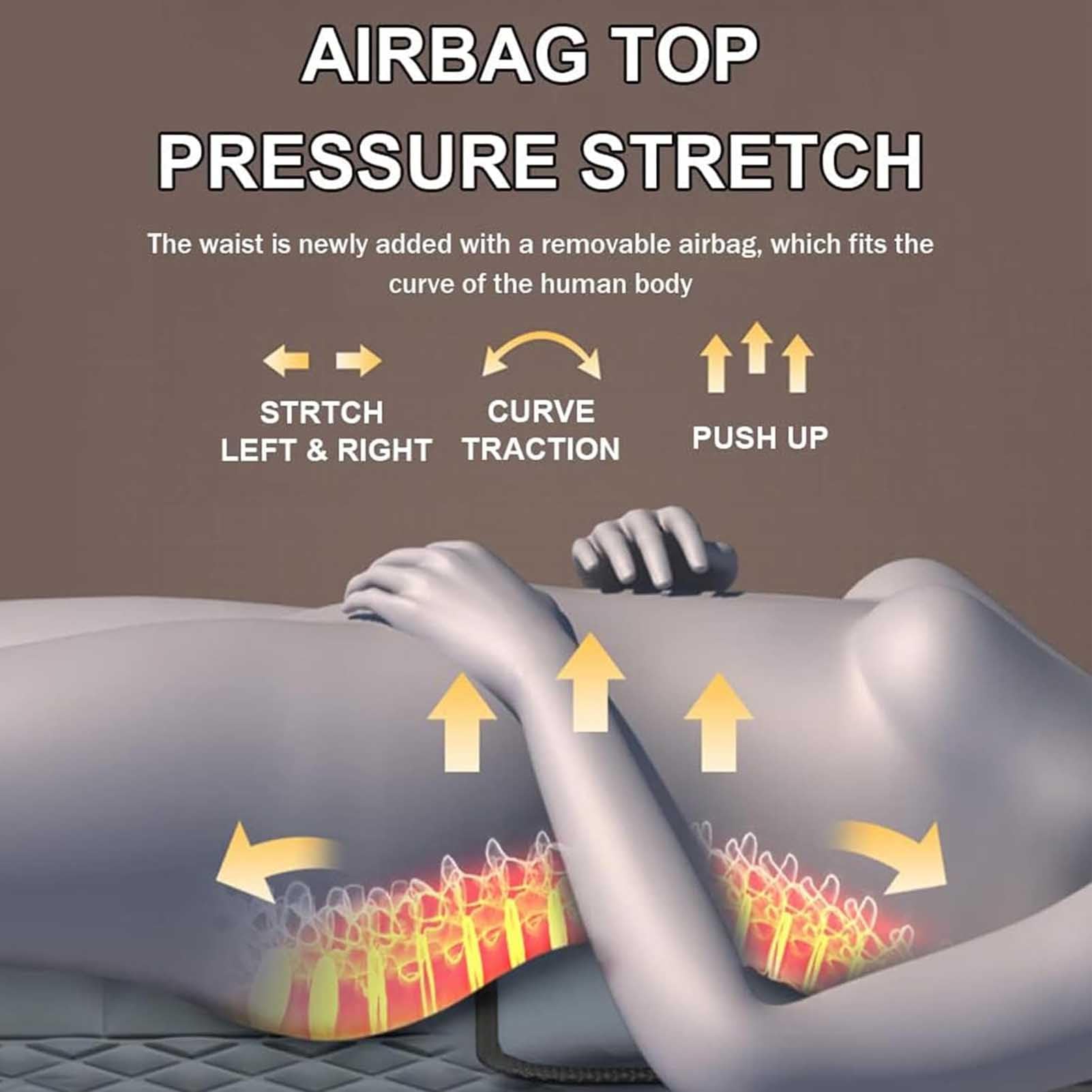 Cómoda esterilla de masaje con cojín de calor, cama de masaje de cuerpo completo con cojín de masaje cervical, dispositivos de masaje corporal para relajación muscular y alivio del estrés,