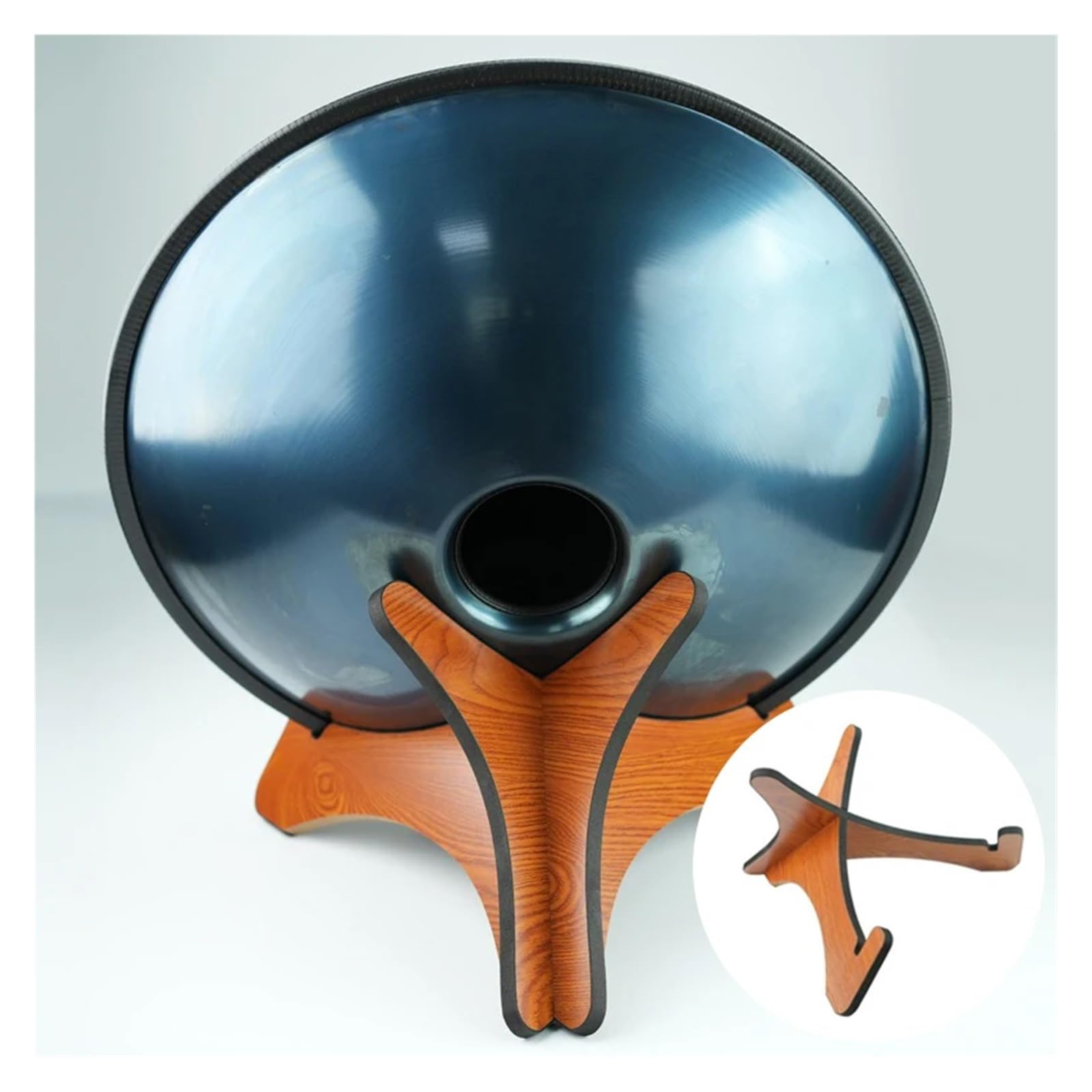 Halterung für Handpan-Trommel Massivholz-Trommelständer, tragbares Handpan-Aufbewahrungsregal, stabiler Zungentrommel-Display-Halter, professionelles Tamburin-Organizer-Regal
