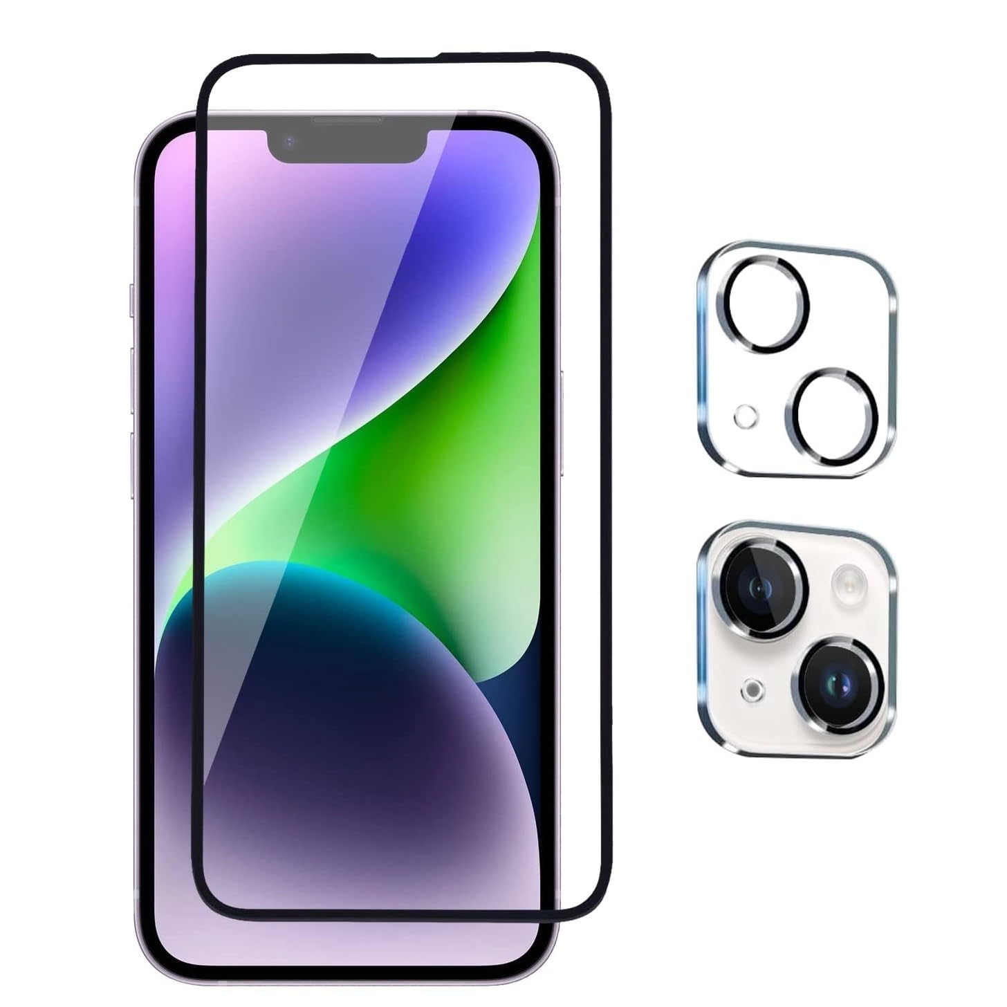 Loklix Premium iPhone 14 Tempered Glass with Camera Lens Protector - Ultimate Protection Kit Edge to Edge Screen Protector for iPhone 14 9H Hardness Ultra HD Anti-Scratch Case Friendly (B0CWFH485N) Amazon Price History, Amazon Price Tracker