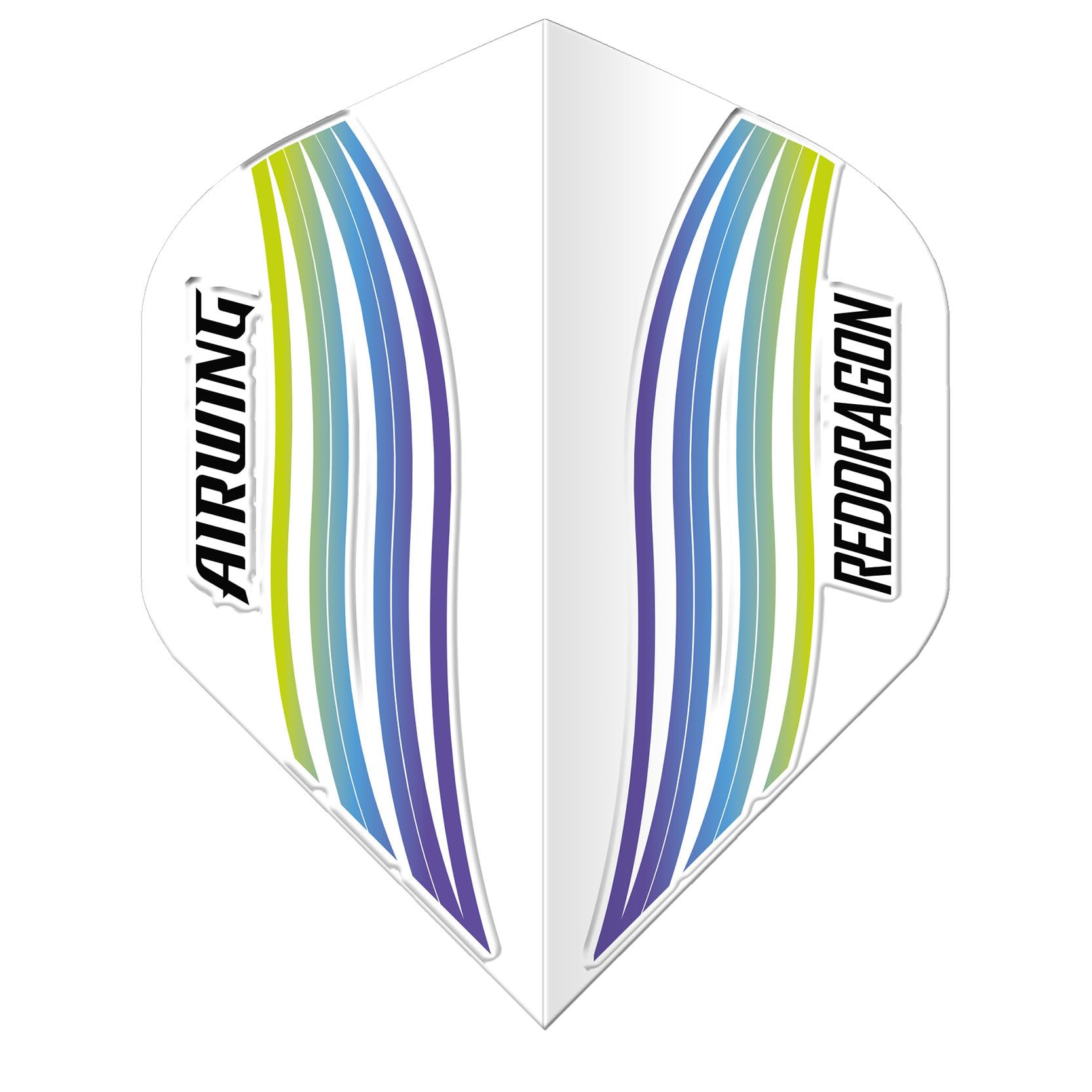 RED DRAGON Airwing Unique Moulded Blue Wave Standard Dart Flights 1 Set Per Pack (3 Dart Flights in total)