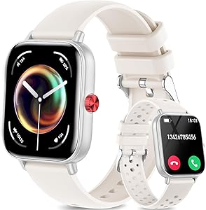 🎫🎫 DOUBLE COUPON! Men’s Women’s Smart Watch, 1.83 Inch HD Smartwatch with Bluetooth Call, 100+ Modes Sport/Heart Rate/Sleep/SpO2, Pedometer Waterproof IP68 Smart Watch for Android iOS, Grey