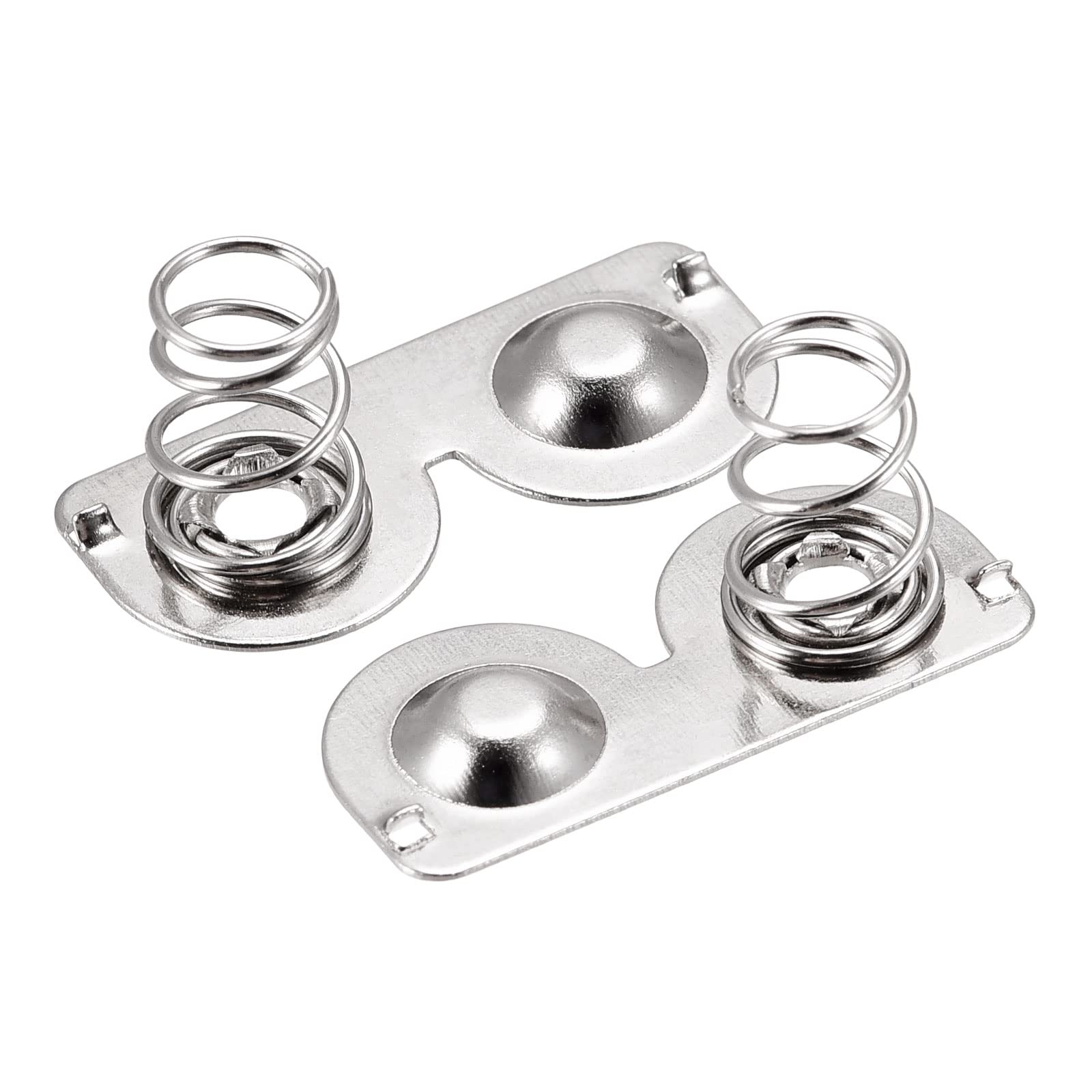 MECCANIXITY Battery Spring Plate AAA Battery Spring Contact Nickel Plated 20mmx9mm 20 Pcs
